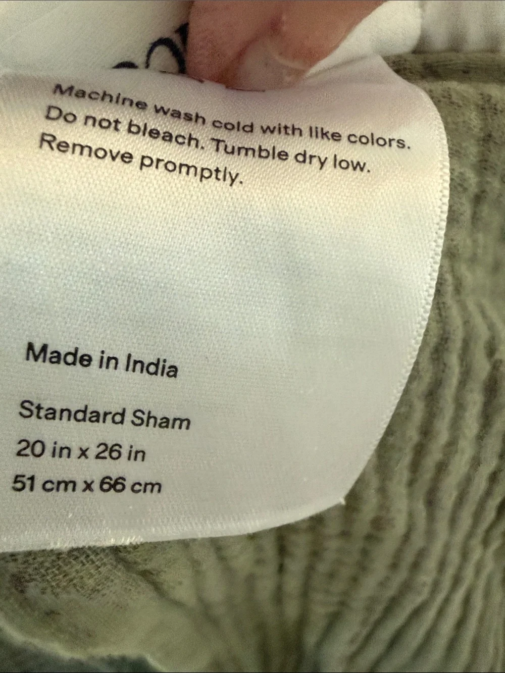 Quince Organic Cotton Gauze Standard Shams Set of 2 – Dried Sage